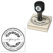 Aangepaste bibliotheekstempel met bewijs rubberstempel (Gestempeld)