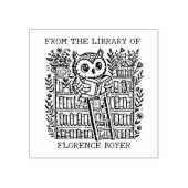 Aangepaste bibliotheekuil Bookplate Rubberstempel (Afrduk)