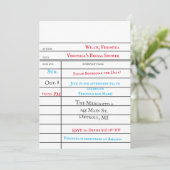Aangepaste bibliotheekuitleenkaart bruidsdouche kaart (Staand voorkant)
