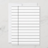 Aangepaste bibliotheekuitleenkaart bruidsdouche kaart (Achterkant)