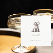 Aangepaste Bichon Pet bruiloft servetten