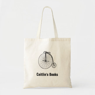 Aangepaste bicycle Library Book Bag Tote Bag