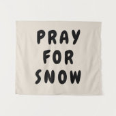 Aangepaste Bidden voor Sneeuwbanner Gepersonalisee Wandkleed (Voorkant (horizontaal))