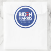 Aangepaste Biden Harris 2024 campagne slogan Ronde Sticker (Tas)