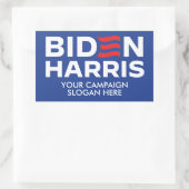 Aangepaste Biden Harris-campagneslogan Rechthoekige Sticker (Tas)