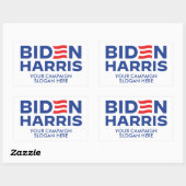 Aangepaste Biden Harris-campagneslogan Rechthoekige Sticker (Vel)