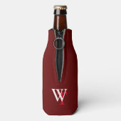 Aangepaste bier-Logo (naam en initiaal) Flesjeskoeler (Fles Achterkant)