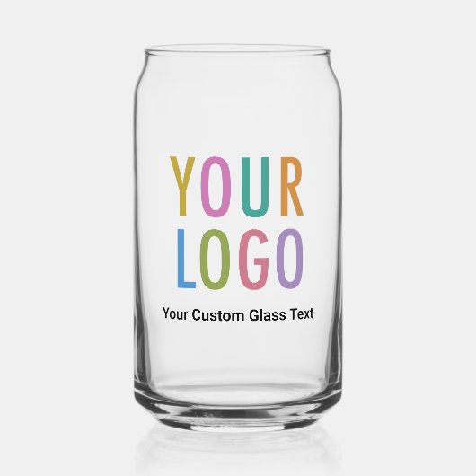 Aangepaste bierblikjes glas met Logo Promotional (Voorkant)