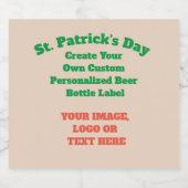 Aangepaste bieretiketten - Creëer Uw eigen ontwerp Bier Etiket (Enkel label)