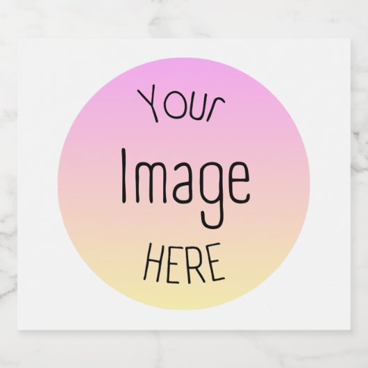 Aangepaste bieretiketten – Personaliseer met foto' Bier Etiket (Enkel label)