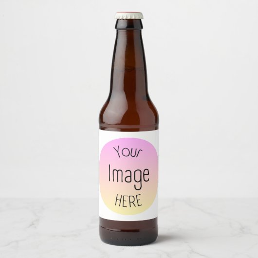 Aangepaste bieretiketten – Personaliseer met foto' Bier Etiket (Voorkant)