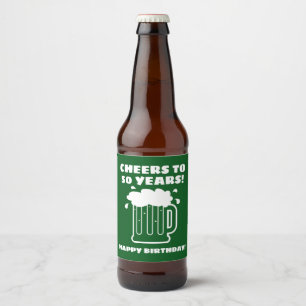 Aangepaste bierflesetiketten voor 50ste verjaardag bier etiket