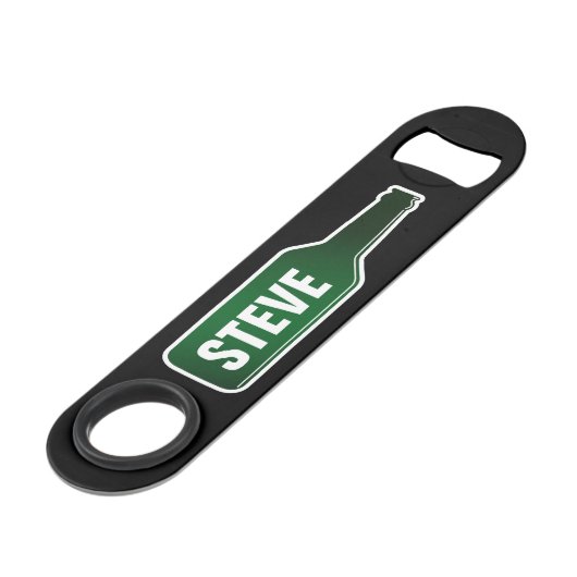 Aangepaste bierflesopening met aangepaste naam speed flessenopener (Achterkant Gekanteld)