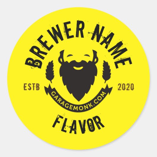 Aangepaste Bierlabel Stickers (Voorkant)