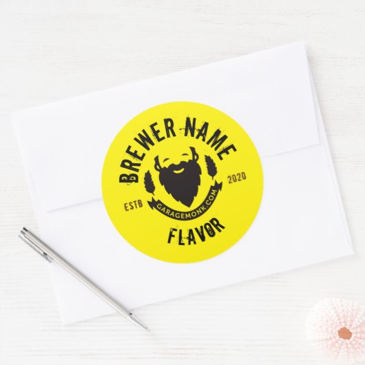Aangepaste Bierlabel Stickers (Envelop)