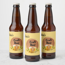 Aangepaste bierlabelset bier etiket