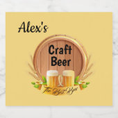 Aangepaste bierlabelset bier etiket (Enkel label)