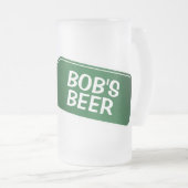 Aangepaste biermok met een grappig flessenontwerp matglas bierpul (Voorkant rechts)