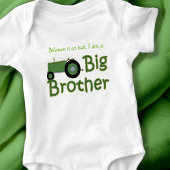 Aangepaste Big Brother Green Tractor Romper