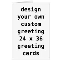 Aangepaste Big Card, Grotere (24 x 36 inch) kaarte