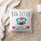 Aangepaste Big Sister Butterfly en bloem Kussen (Deken)
