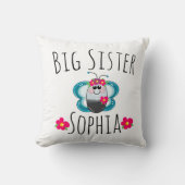 Aangepaste Big Sister Butterfly en bloem Kussen (Voorkant)