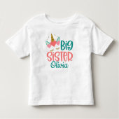 Aangepaste Big SIster met naam Kinder Shirts (Voorkant)