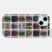 Aangepaste Bigfoot Naam Initiaal Retro Bos Kunst Case-Mate iPhone Case (Achterkant (horizontaal))