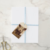 Aangepaste Biggen & Kusjes Modderige Biggetjes Boe Cadeaulabel (Met Touw)