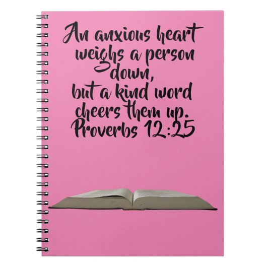 Aangepaste Bijbel Verse Bijbel Studie Notitieboek (Voorkant)