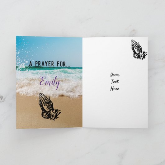 Aangepaste bijbel Verse Christelijk Kaart (Binnen)