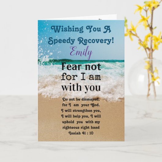 Aangepaste bijbel Verse Christelijk Kaart (Gele Bloem)