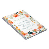 Aangepaste Bijbel Verse Floral Notitieboek Journal (Rechterzijde)