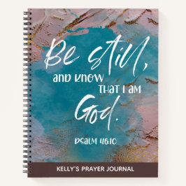 Aangepaste Bijbel Verse Floral Prayer Journal Notitieboek