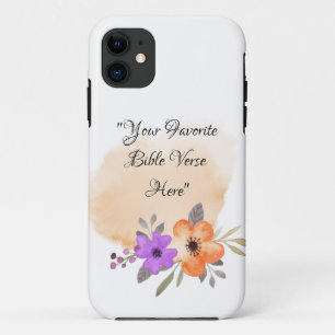 Aangepaste Bijbel Verse op Perzik Achtergrond en B Case-Mate iPhone Case
