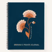 Aangepaste Bijbel Verse Retro Floral Christelijk Notitieboek (Voorkant)