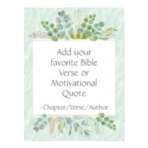 Aangepaste Bijbel Verse Wanddecoratie Eucalyptus L