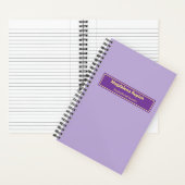 Aangepaste Bijbel voor Paarse Floral Notitieboek (Binnen)