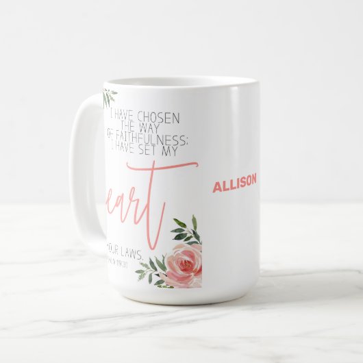 Aangepaste bijbelkoffie-Mok Koffiemok (Voorkant links)