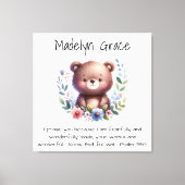 Aangepaste Bijbeltekst Baby-kinderkamer Muur Canvas Afdruk (Voorkant)