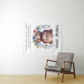 Aangepaste Bijbeltekst Baby-kinderkamer Muur Wandkleed (In Situ (horizontaal))
