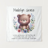 Aangepaste Bijbeltekst Baby-kinderkamer Muur Wandkleed (Voorkant)