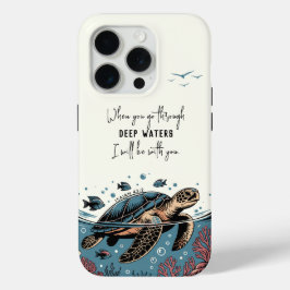 Aangepaste Bijbeltekst Jesaja 43:2 Christelijk Cad iPhone 15 Pro Case