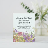 Aangepaste Bijbelvers Bloemen Wenskaarten Feestdagenkaart (Staand voorkant)