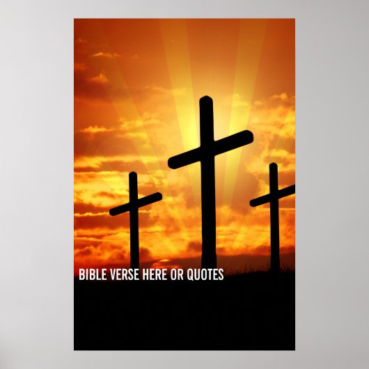 Aangepaste Bijbelvers of gepersonaliseerde gezegde Poster (Voorkant)