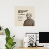 Aangepaste bijbelversie van HARRIET TUBMAN-prijsop Poster (Thuiskantoor)