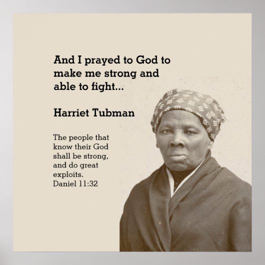 Aangepaste bijbelversie van HARRIET TUBMAN-prijsop Poster (Voorkant)