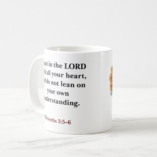 Aangepaste Bijbelvertrust in de LORD Koffiemok (Voorkant links)