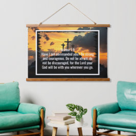 Aangepaste bijbelverzen citaten en gepersonaliseer hangend wandkleed