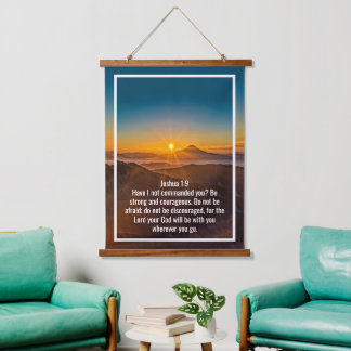 Aangepaste bijbelverzen citaten en gepersonaliseer hangend wandkleed